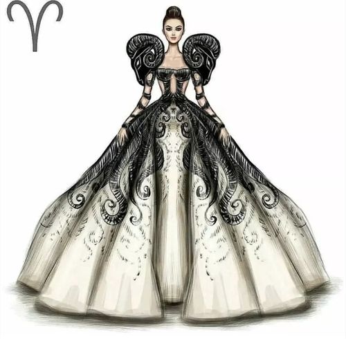 華麗服飾下的十二星座人物立繪,畫師設(shè)計人物有時也可以設(shè)計服裝